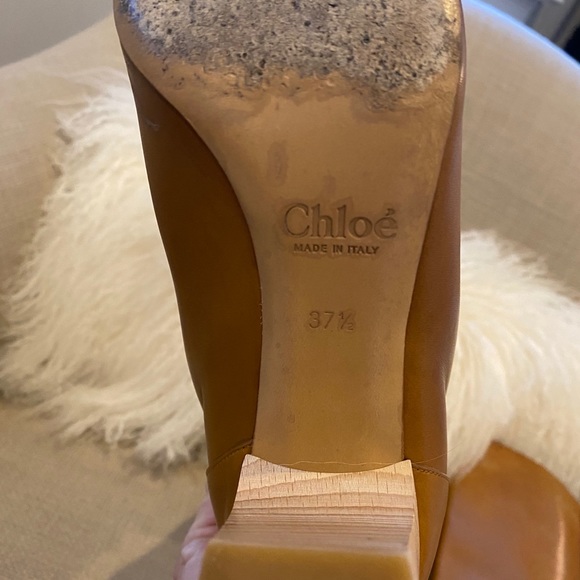 Chloe Knee High Brown Boots - Picture 5 of 10